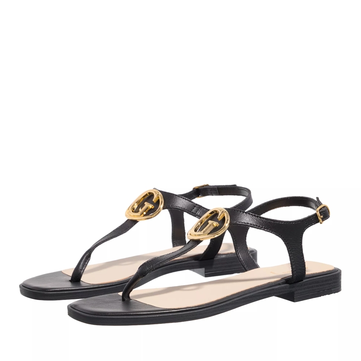 Black guess sandals sales