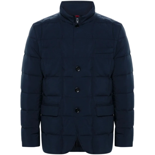 Fay Daunenjacken Navy Blue Jacket With Logo Blue