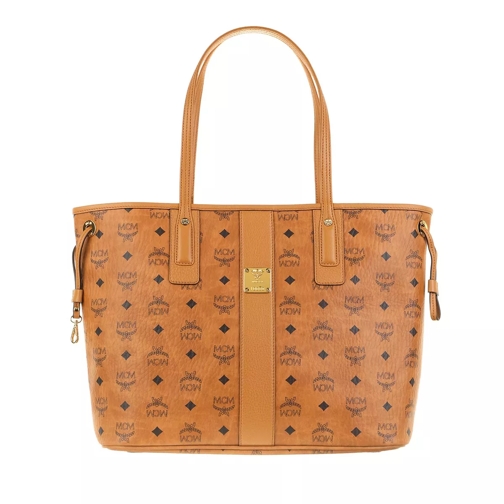 MCM Liz Shopper Medium Cognac Shopping Bag