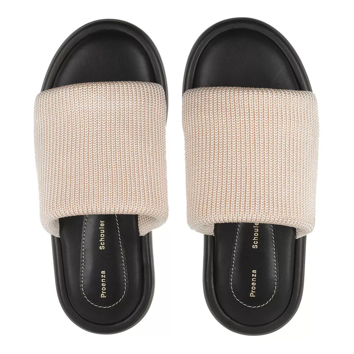 Proenza Schouler Pipe Knit Slide Ecru Slide