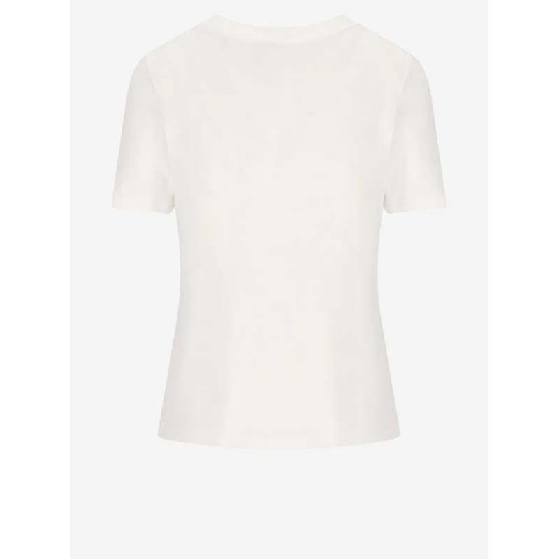 Chloé T-Shirt Cotton T-Shirt With Logo Print White(Image 2)