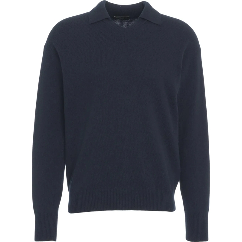 Roberto Collina  Merino wool and cashmere sweater blau