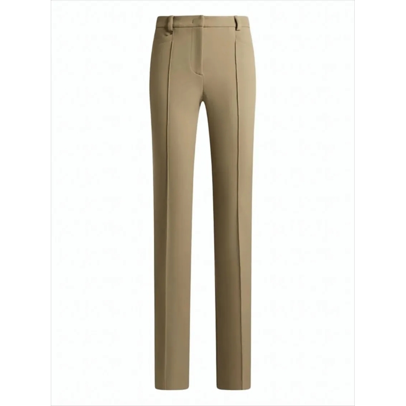 Etro  High-Waisted Fit-And-Flare Trousers With Textured  White