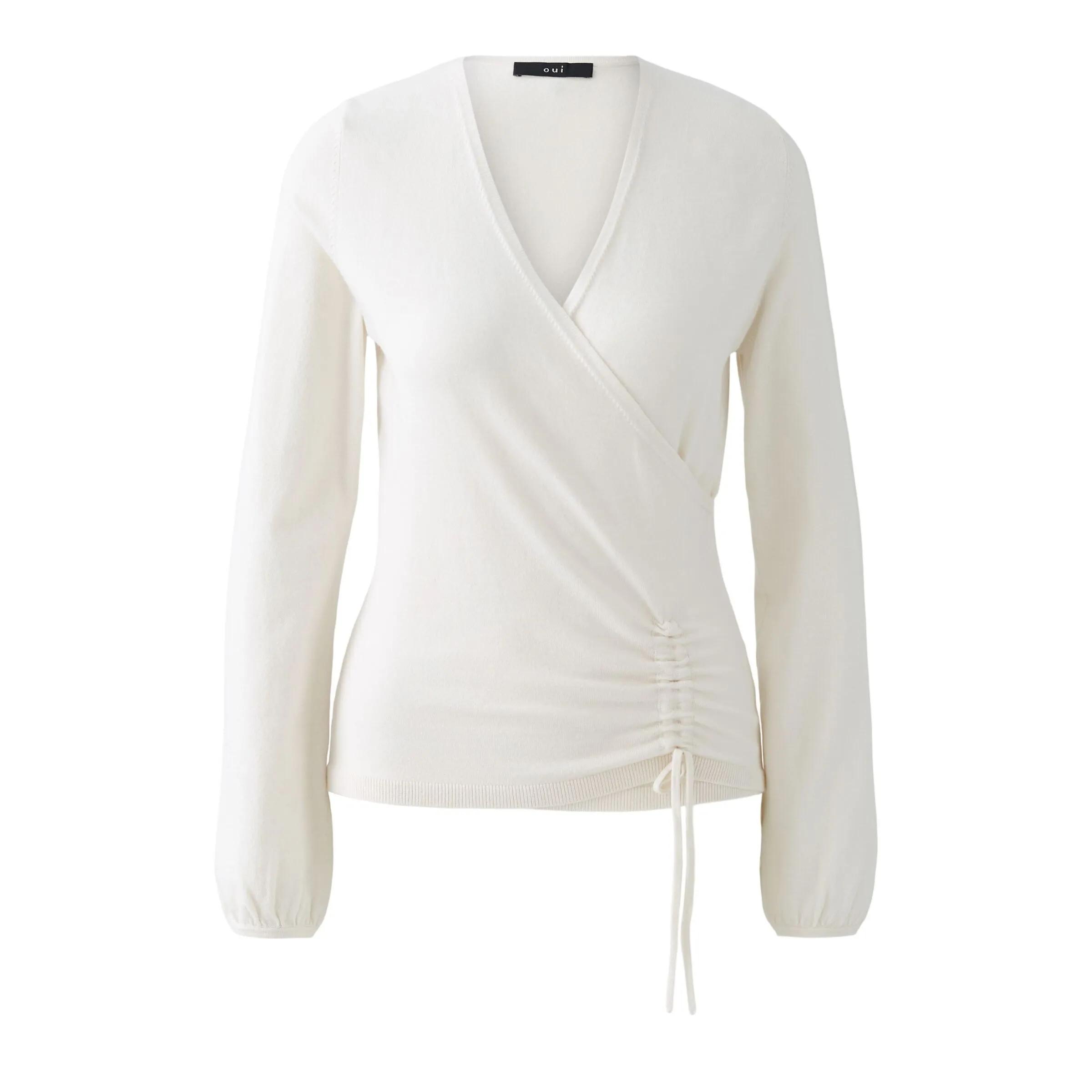 Thumbnail - Oui - Pullover - Größe 42 DAMEN - weiß