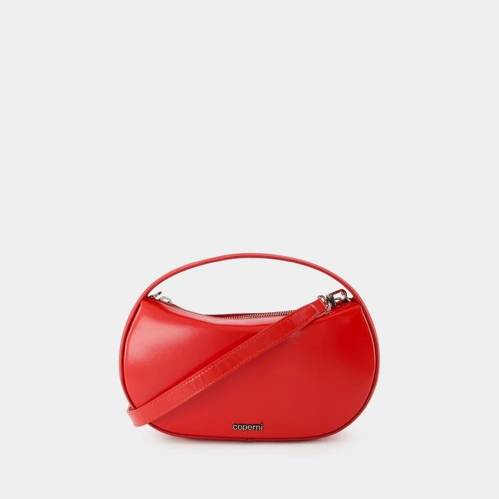 Coperni Crossbody bags Small Sound Swipe Bag Leather Red in rood