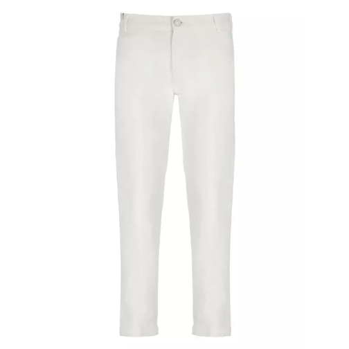 Pt Torino White Cotton Jeans White 