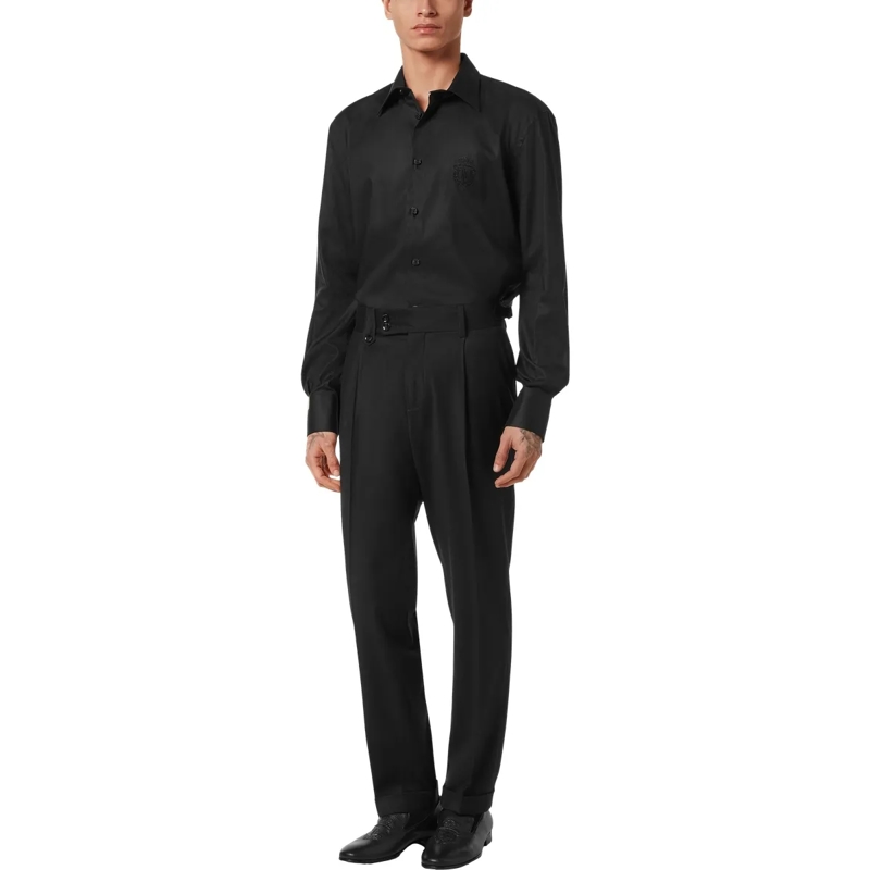 BILLIONAIRE Hose Lange Hose Chinos Fit schwarz(Image 3)