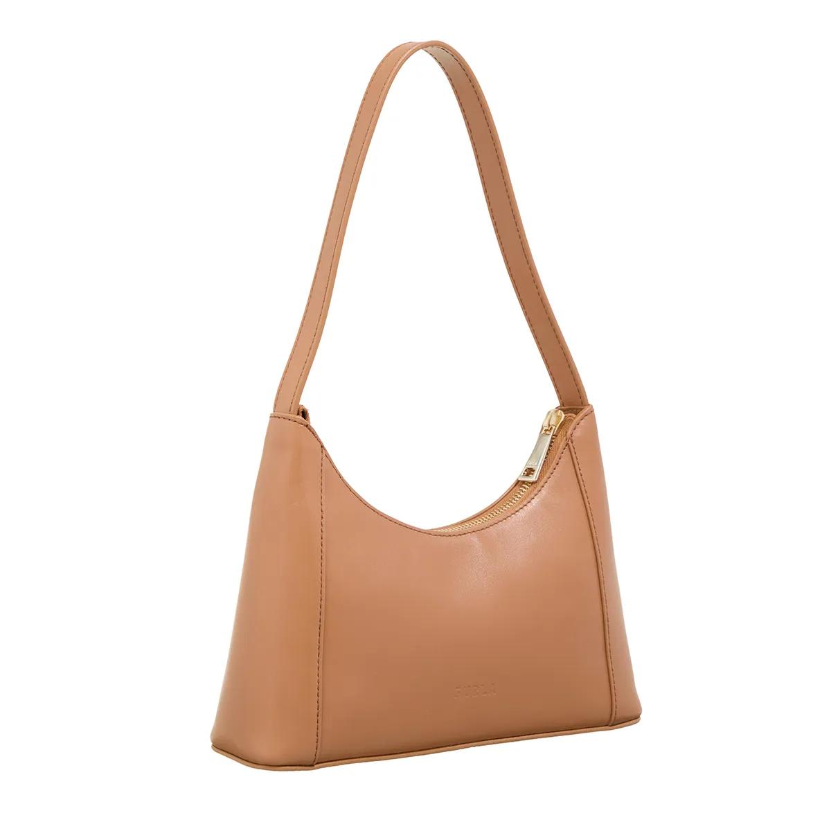 Furla Hobo bags Diamante Mini Shoulder Bag in bruin