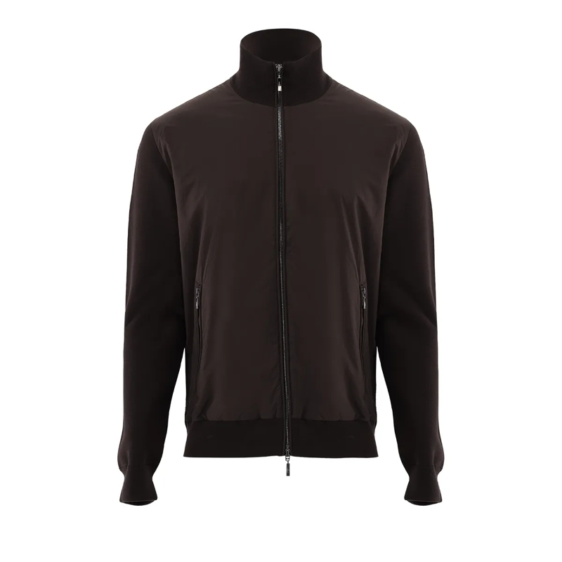 VAN LAACK Strickjacke Weste Uni braun