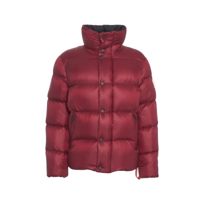 After Label Donsjas Burgundy High-Collar Puffer Jacket With Down Insul Burgundy