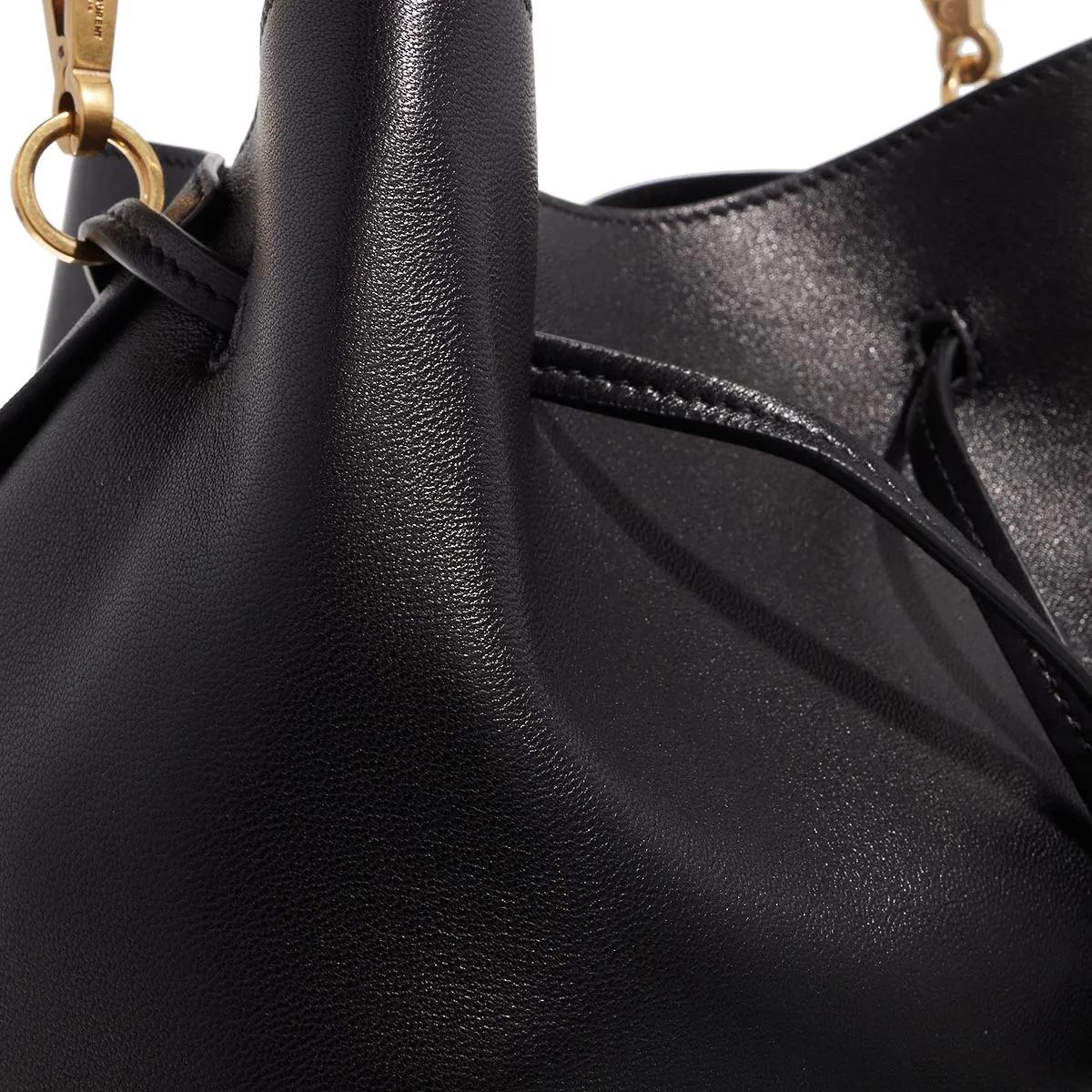 Saint Laurent Hobo bags Ysl New Pochon in zwart