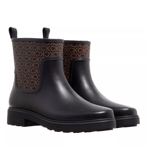 Calvin Klein Rain Boot W/Flc - Mono Black / Brown Mono Rain Boot
