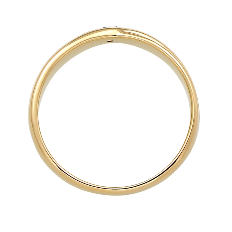 Elli Ring Ring Wickelring Solitär Diamant (0.03 ct.) 585 Gel gold(Image 3)