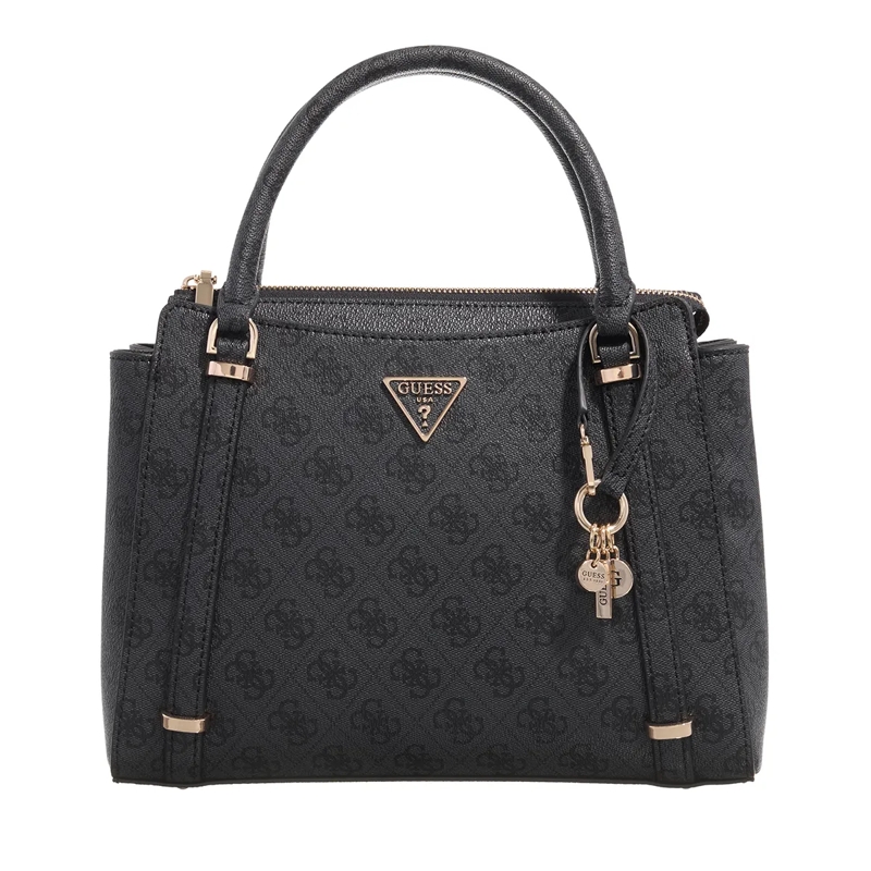 Guess Tote Eco Erica 2 Comp Satchel Coal Logo