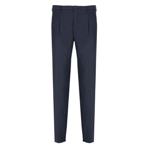 Incotex  Virgin Wool Pants Blue