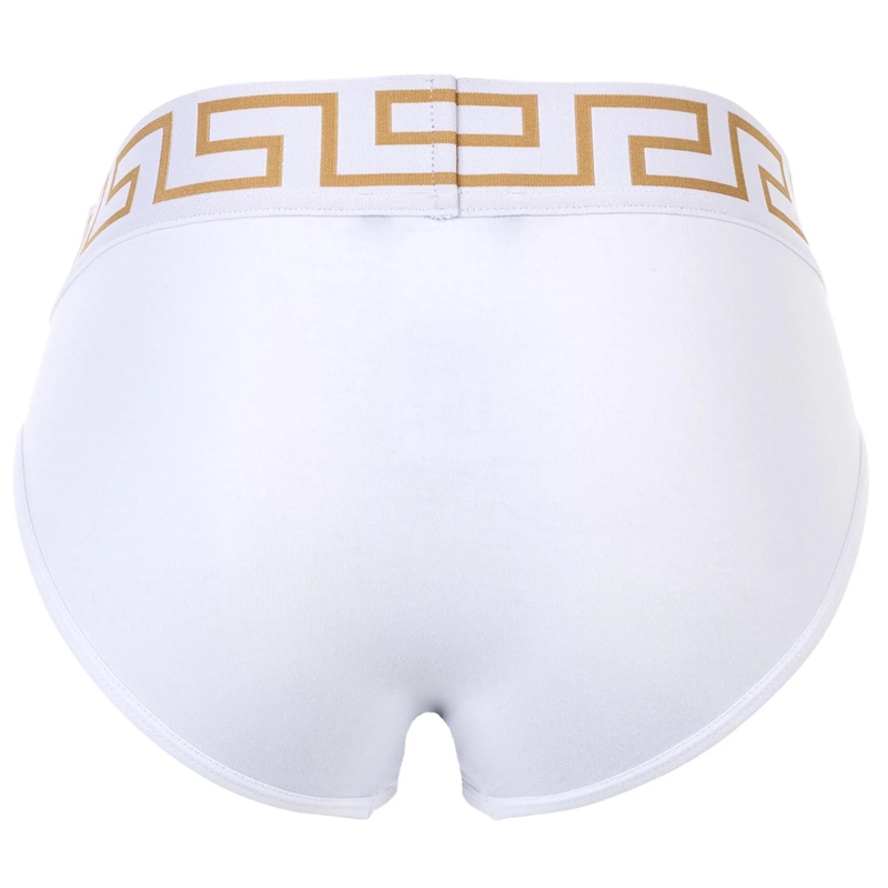 Versace  BI-PACK SLIP JERSEY TOPEKA BI-STRETCH COTTON ORGAN weiss(Image 3)