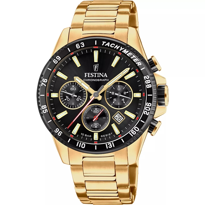 Festina Chronograph Timeless Uhr Silber