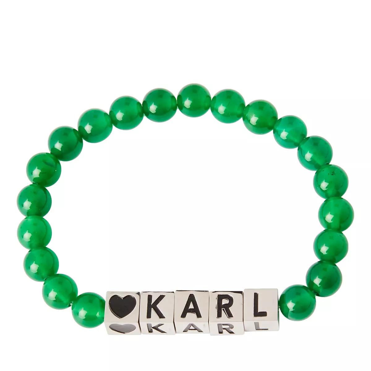 ブレスレット KARL LAGERFELD K/BEADS KARL CUBE BRACELET Karl Lagerfeld K/Beads Karl Cube Bracelet Green | Armband
