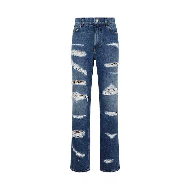 Dolce&Gabbana  Blue Cotton Jeans Blue