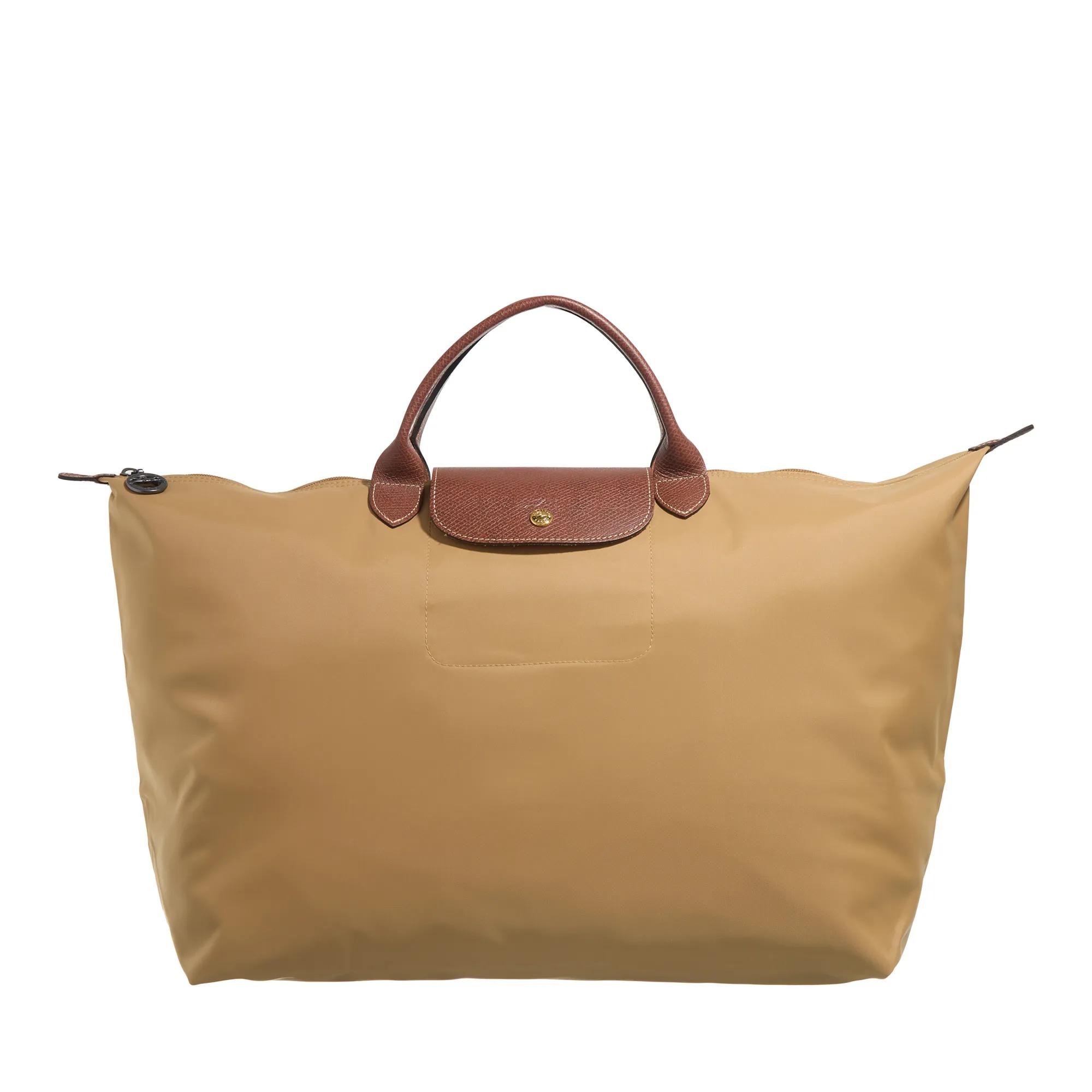 Longchamp Hobo Bags - Le Pliage Original - Gr. unisize - in Beige - für Damen - aus Leder & Synthetisches Material & Synthetisches Material