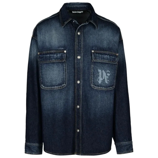 Palm Angels  Blue Denim Shirt Blue