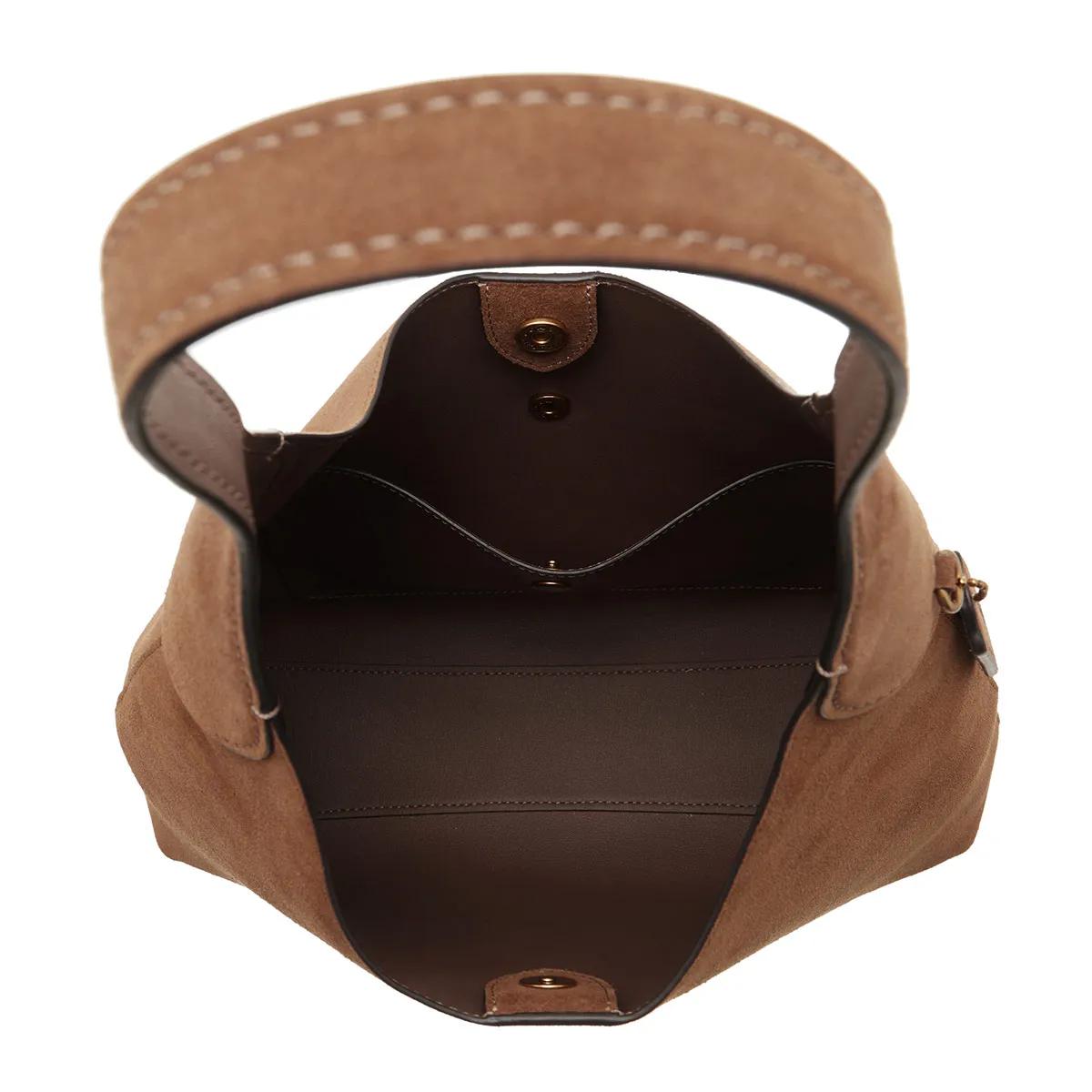 Coach Hobo bags Suede Brooklyn Shoulder Bag 28 in bruin