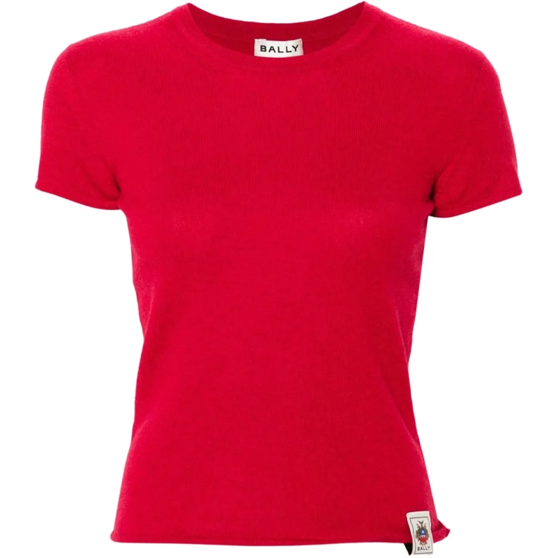 Bally T-shirt Top Red rot