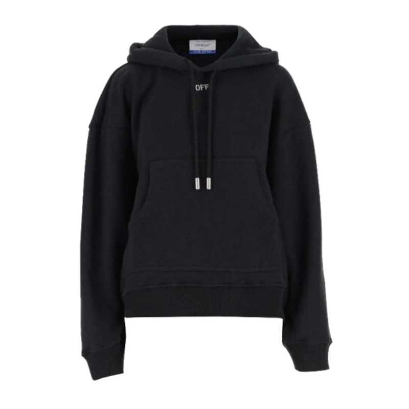 Off-White  Black Cotton Sweatshirt Black
