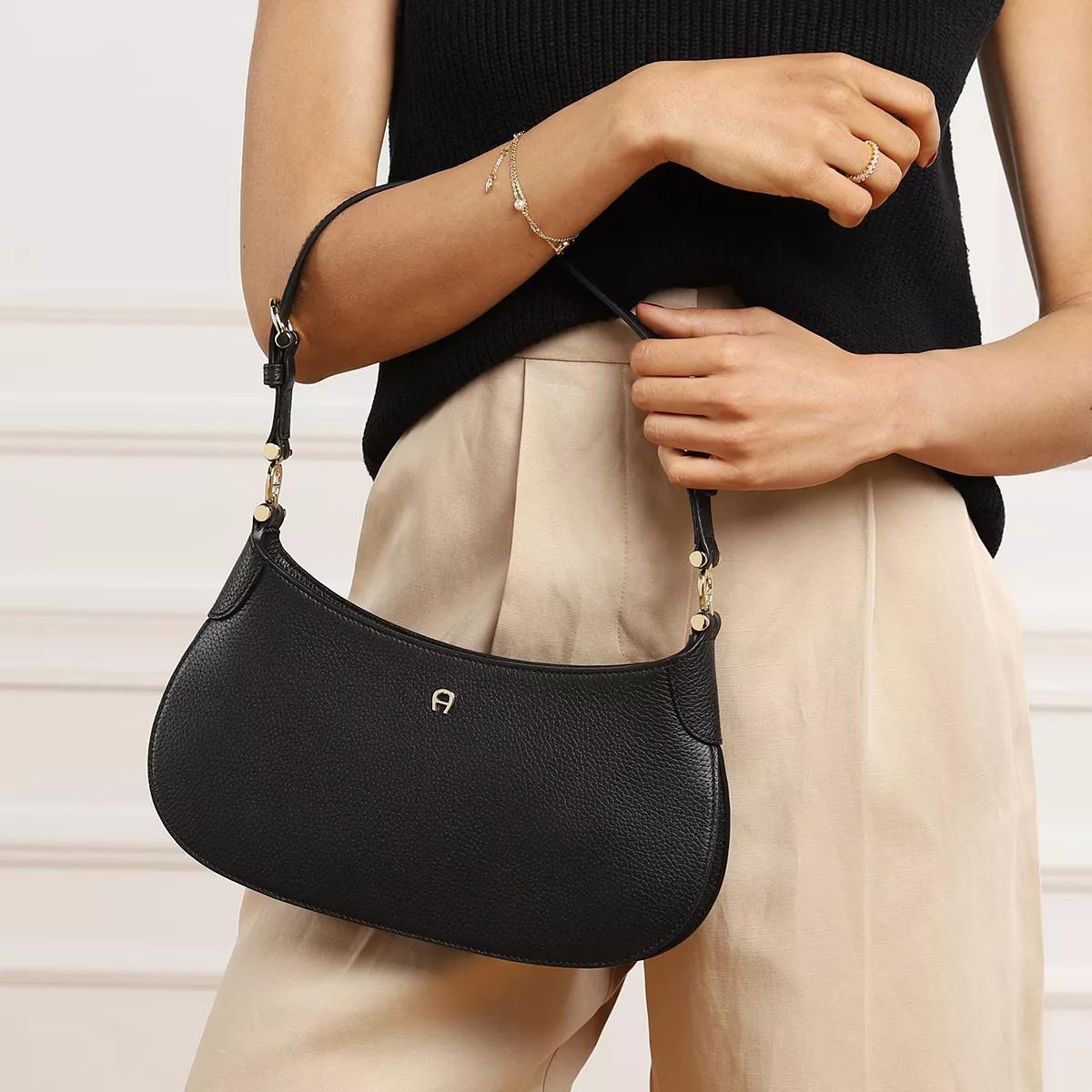 Aigner Hobo bags Delia in zwart