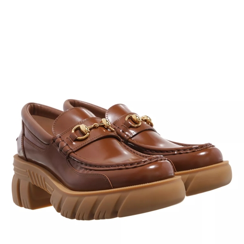 Gucci Horsbit Loafers Leather Brown Loafer
