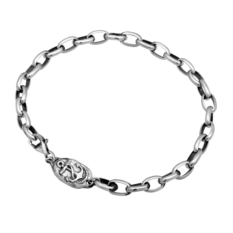 Haze & Glory Armband Armband Steadyfast Anker Maritim 925 Silber schwarz(Image 2)
