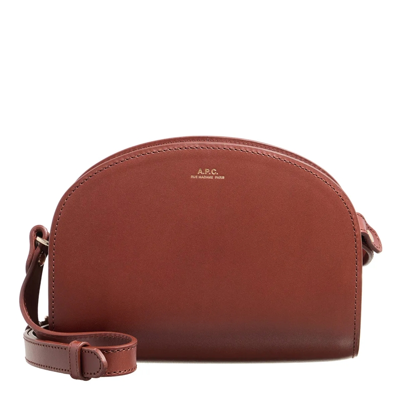 A.P.C. Crossbody Bag Sac Demi-Lune Mini Hazelnut
