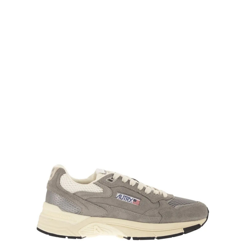 Autry International Lage-top sneaker Hyperway - Suede And Mesh Trainers Neutrals