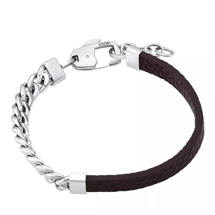 | Bracelet Leather JOOP! Stainless Armband Silber Steel