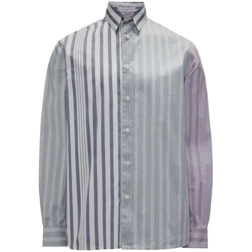 J.W.Anderson Panelled Stripe-Print Shirt Multicolor Skjortor