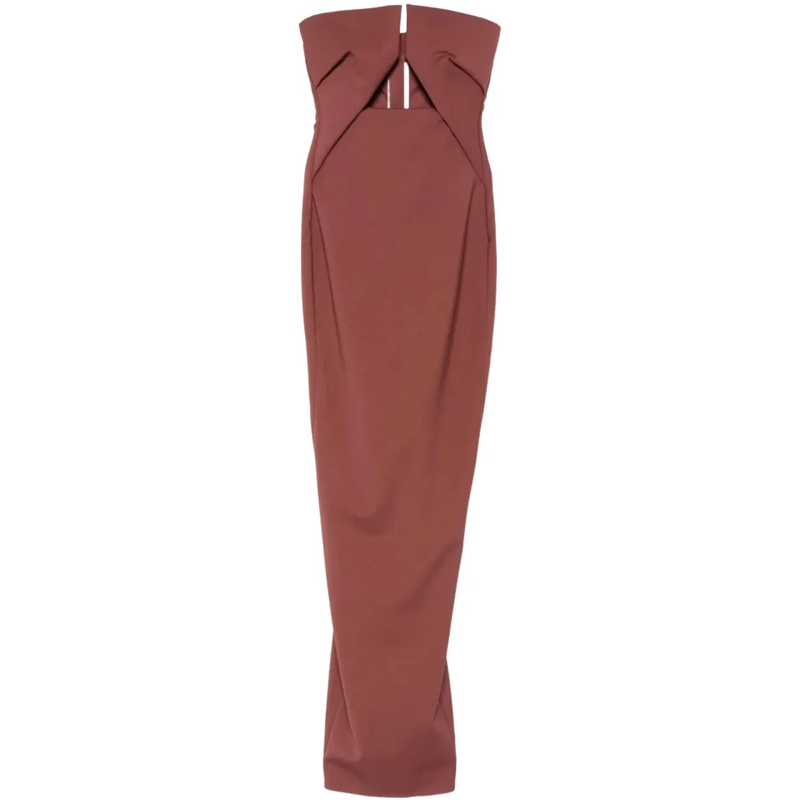 Rick Owens Midikleid Prong Gown Rosewood rose