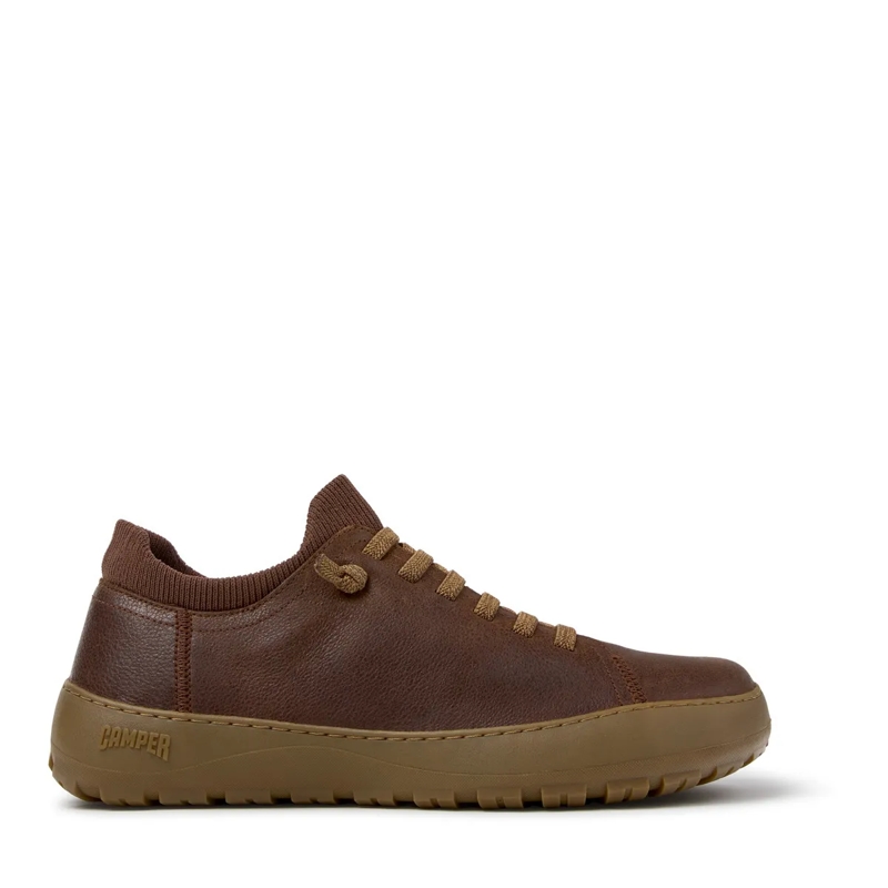 Camper Low-Top-Sneaker Der sportlichste Peu kombiniert extralanglebige Ma mittel-braun
