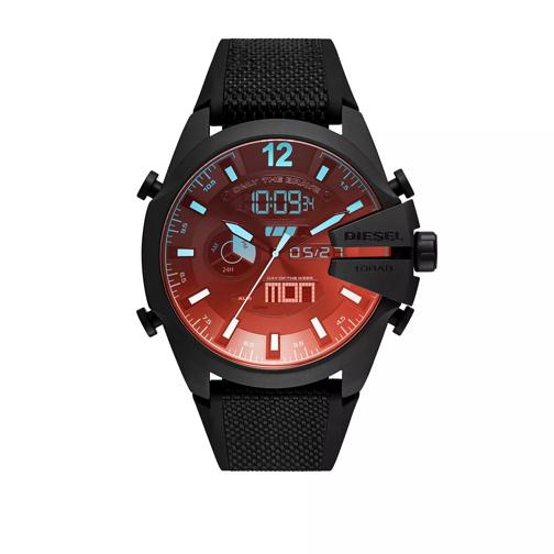 Diesel Mega Chief Analog-Digital Watch Black Digitaluhr