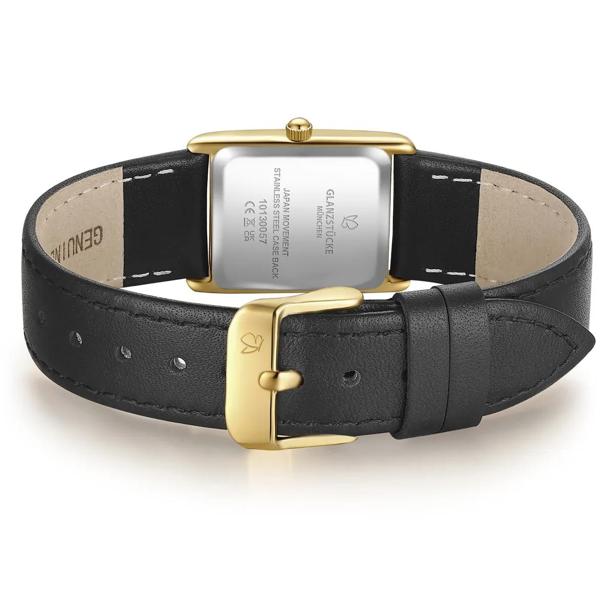 Thumbnail - Glanzstücke München Uhr - Damen Armbanduhr Echtleder - Gr. unisize - in Gold - für Damen