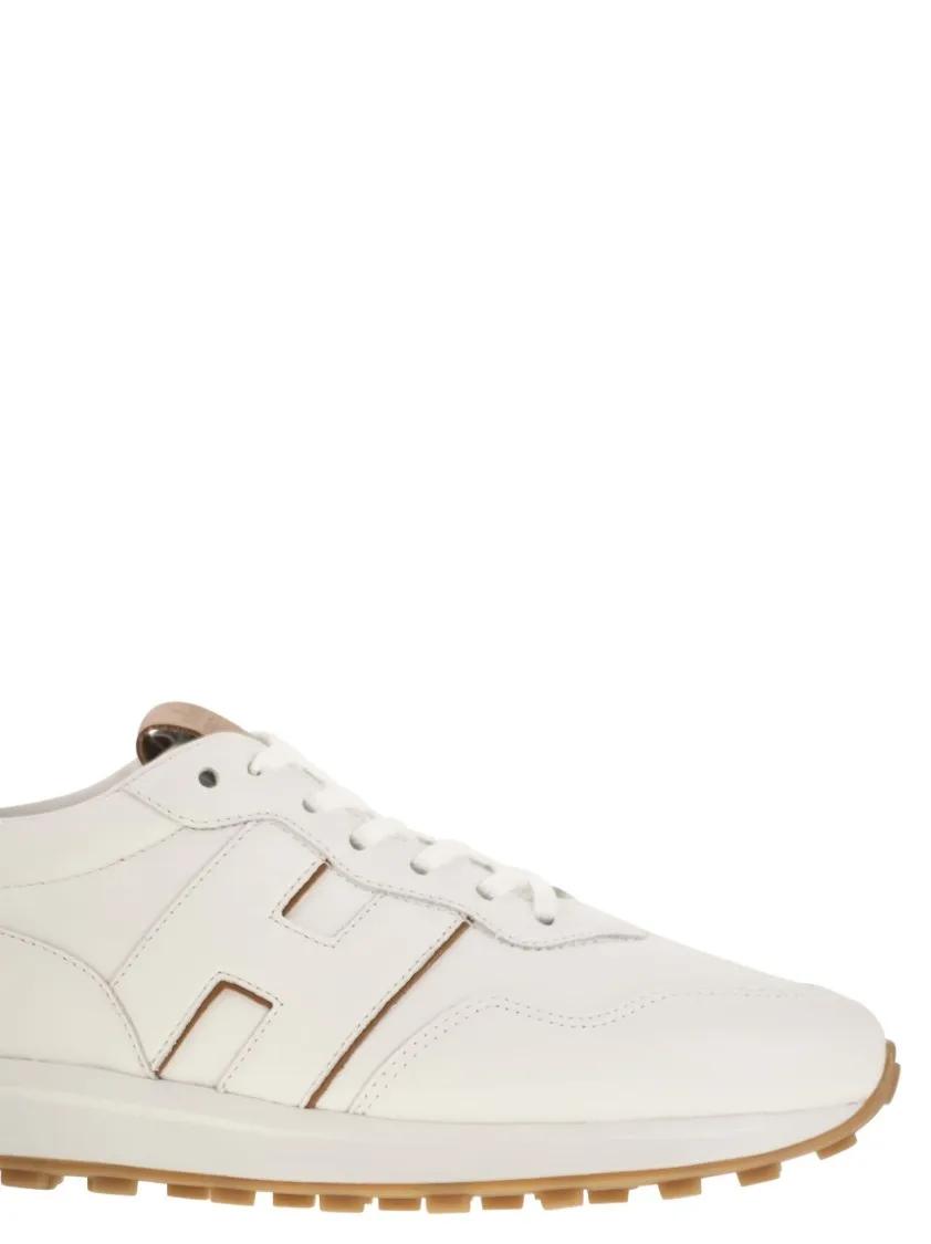 Thumbnail - Hogan Low-Top Sneaker - H601 - Leather Sneakers - Gr. 8_5 - in Beige - für Damen