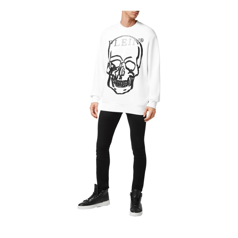 Philipp Plein Sweatshirt Sweatshirt Skull And Plein weiss(Image 2)