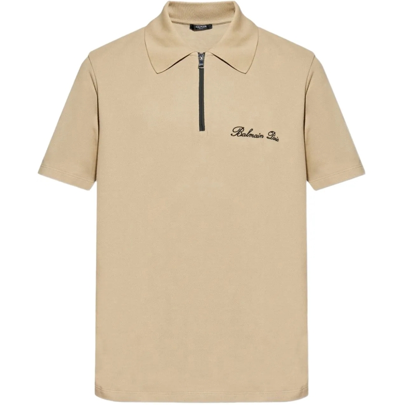 Balmain Polo T-Shirts And Polos Camel Noir braun