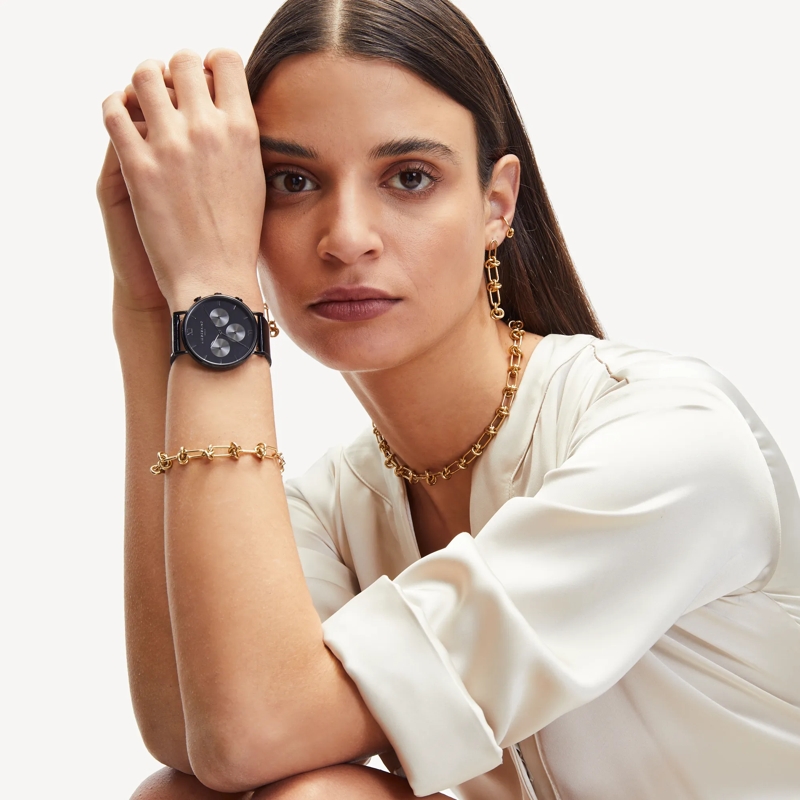 Liebeskind Berlin Mittellange Halskette Edelstahl The Knot gold(Image 2)