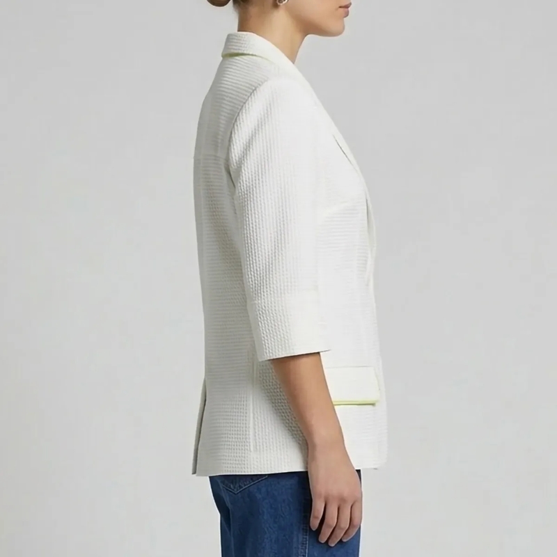 Helene Galwas Blazer Feminin taillierter Sommerblazer GEMMARE weiss(Image 4)