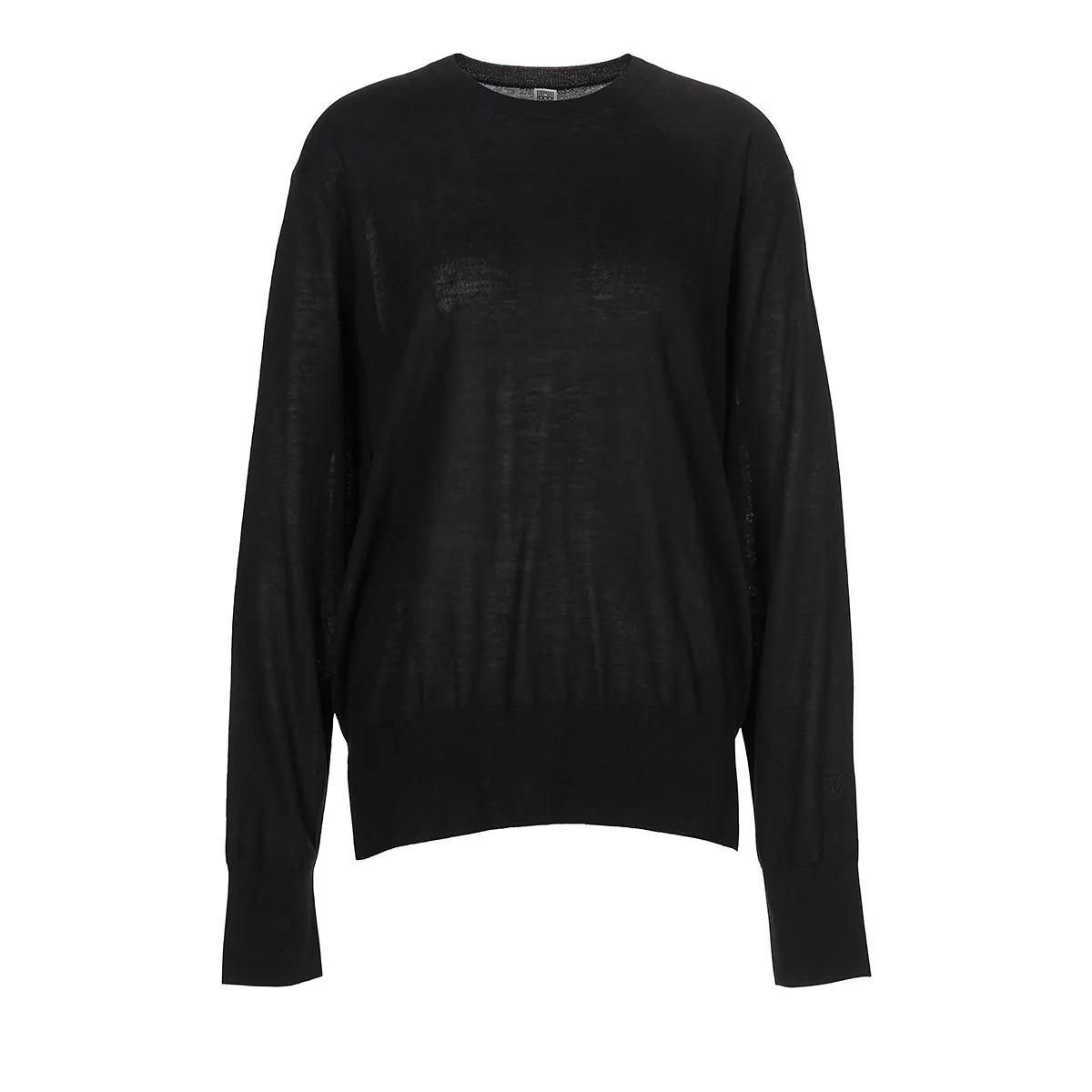 TOTEME - Crew-Neck Silk Cashmere Knit - Größe XS - black