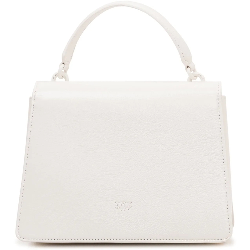 Pinko Tote Borsa Love One Top Handle con Patta e Manico weiß(Image 4)