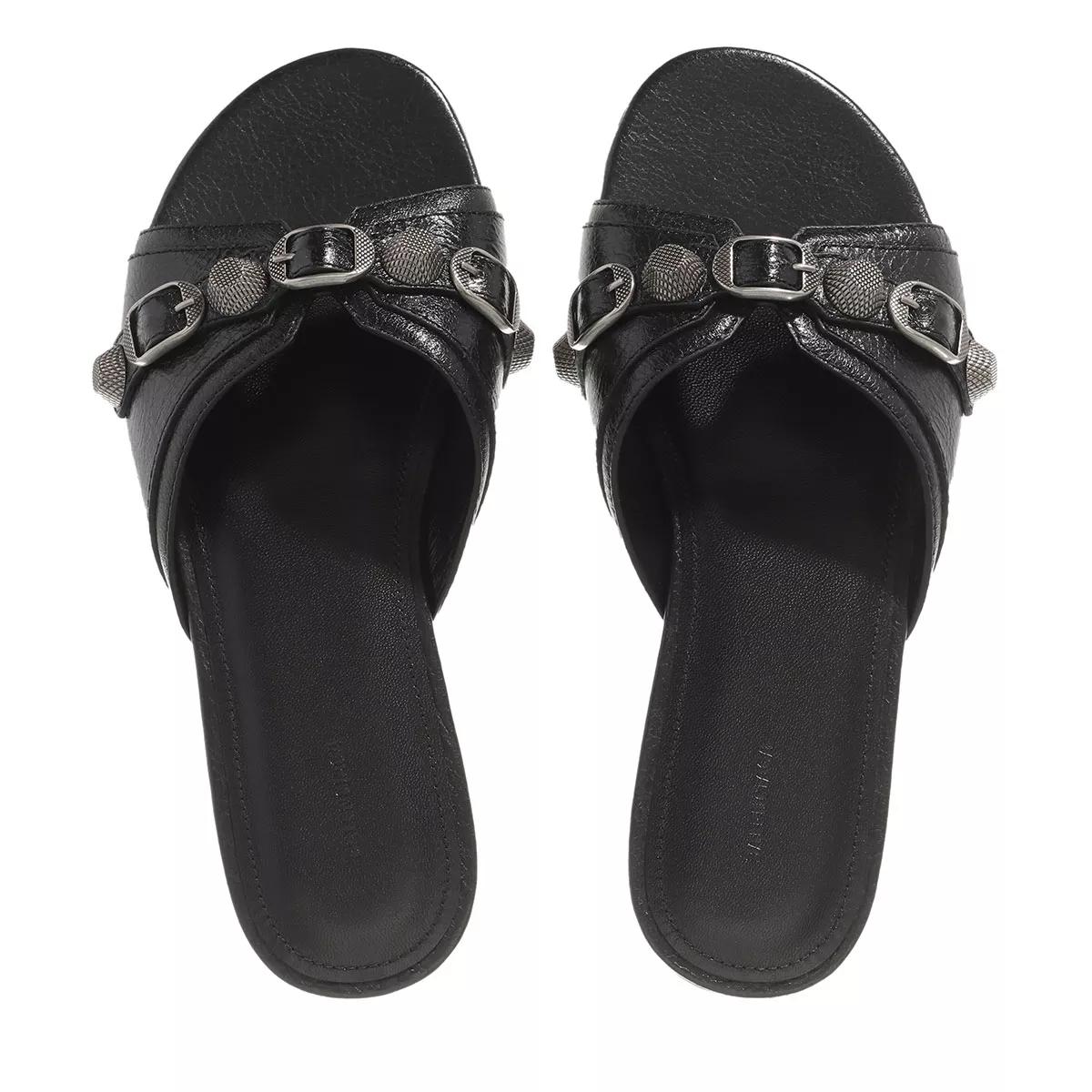 Balenciaga Cagole Sandals Black | Slide