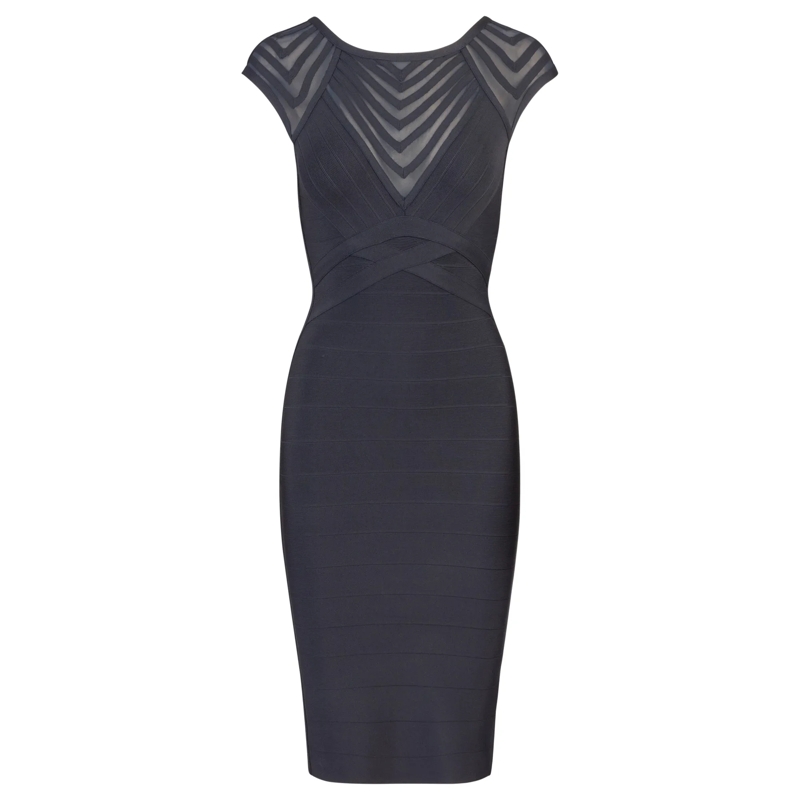 Kraimod Abendkleid Bandagekleid dunkel-blau