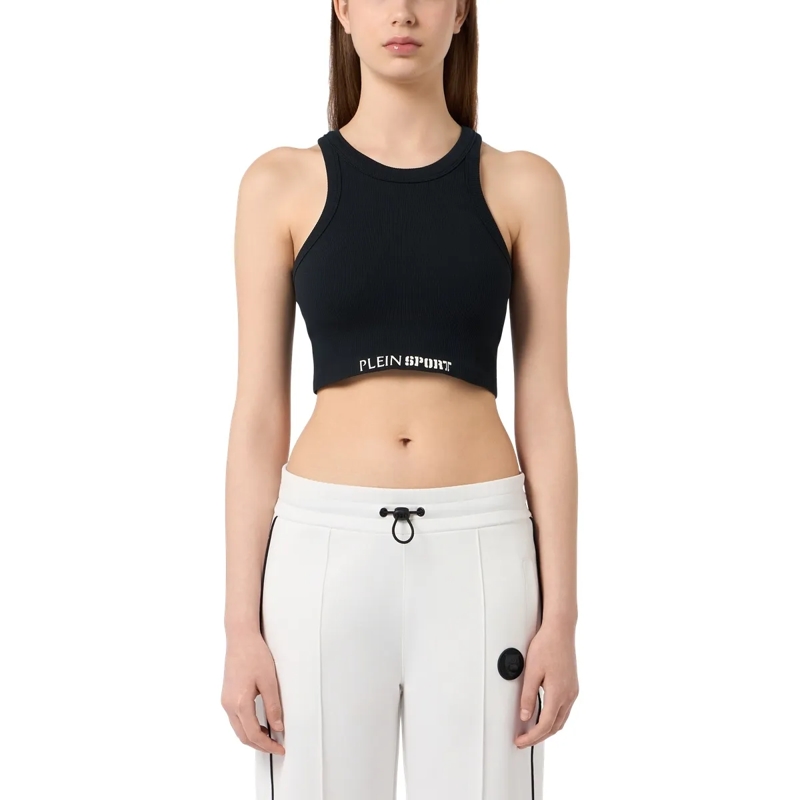 Plein Sport Top Ribbed Tank Top schwarz(Image 3)