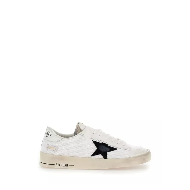 Golden Goose Low-Top-Sneaker Stardan Net Upper Shiny Leather Toe And Heel Suede Grey(Image 2)
